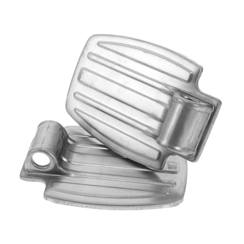 DINHEAROM 1 ペア フットペダルアクセサリー フットスリング 車椅子のスペアパーツ 車椅子用昇降式レッグレスト 車椅子用フットレストカバー ペダル車椅子 許された 鉄 Silver