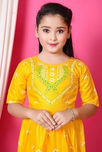 Image of Indian Western Traditional Dress for Baby Girls Kids Kurti Straiht Pant