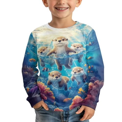 Image of Uourmeti Girls Graphic Tees Long Sleeve T Shirts for Teens Casual Tshirts Junior Sportswear Fall Tops