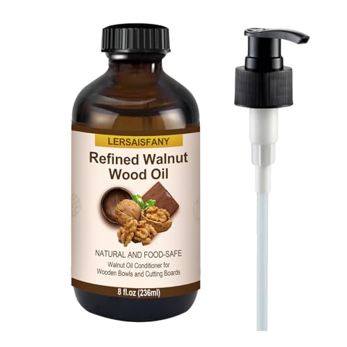 Comparison: Best Finish For Wooden Bowls 11 LERSAISFANY Walnut Wood Oil Bowl Conditioner, Walnut Oil for Wooden Cutting Board and Bowl,Food Safe, Long-Lasting 8oz