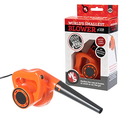 A pint-sized air blower that actually nukes dust off keyboards and dashboards — more satisfying to use than it has any right to be.