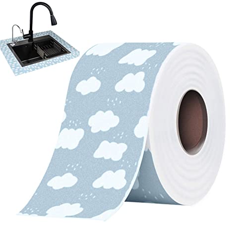 Yusheng Cinta de sellado autoadhesiva, cinta de sellado impermeable para canalones, resistente al agua y al moho, cinta de sellado para juntas para baño y cocina