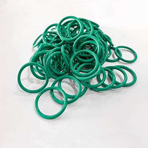 MACHSWON 50 Pcs Fluorine Rubber O-Rings Gasket Rubber Washer Round Sealing Ring 12mm OD 10mm ID 1mm Width FKM Gasket Rings Seal Grommets Green - Image 4