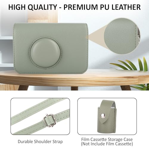 Funda protectora compatible con cámara Kodak EKTAR H35 verde miniatura 3