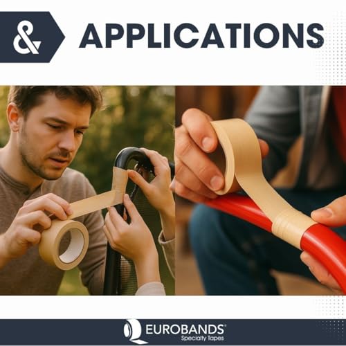 BONUS Eurotech 1BC12.45.0050/050A# Premium Duct Tape, Klebstoff auf Naturkautschuk Basis, mit PE laminiertes Gewebe, Länge 50 m x Breite 50 mm x Dicke 0,25 mm, Creme