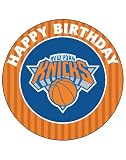 7.5 NY knicks Cake Topper – Round Edible Birthday Cake Decorations, Happy Birthday Cake