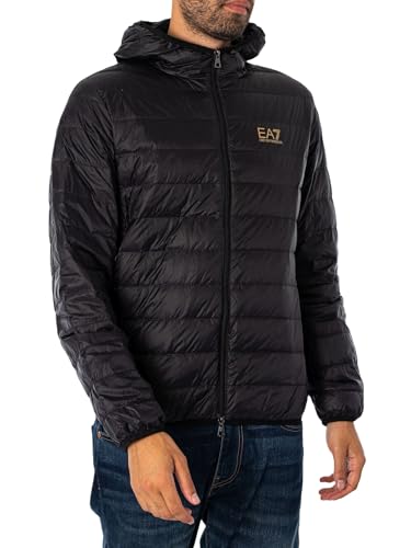 Emporio Armani EA7 Down Puffer Jacket Black/Gold2