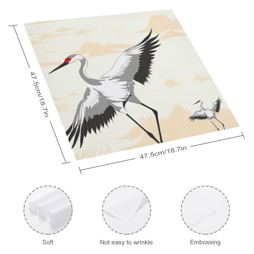 Servilletas de tela cuadradas con patrón floral, pack de 2 miniatura 2