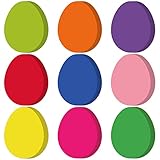 Geyee 108 Pcs Easter Egg Cutouts Bulk Spring Bulletin Board Decor Egg Die Cuts Office Poster Board Wall Door Easter Party Decorations