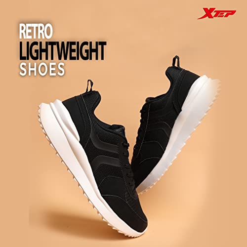 Image of XTEP Retro Fashion, Color Blocked, Flawless Breathable Synthetic Nylon Mesh Textile Upper, RB Outsole, Phylon Midsole for Better Grip, Casual Shoes for Men