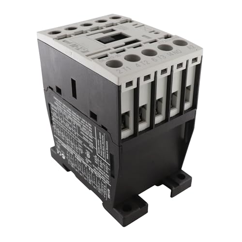 EATON XTCE012B10AD DILM12-10 Din-Mount Contactor, 5.5kW, 120Vdc, 3-Pole, 20A