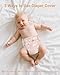 babygoal Baby Cloth Cover for Prefolds,Flats or Fitted Diapers– Adjustable, Reusable, Waterproof Swim Diaper Cover for Newborns,Preemies 5-17lbs SDCFN-NK120-B