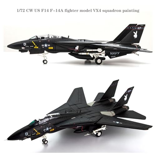 Modelo de avión F-14A escala 1:72 caza de colección estático VX4 2
