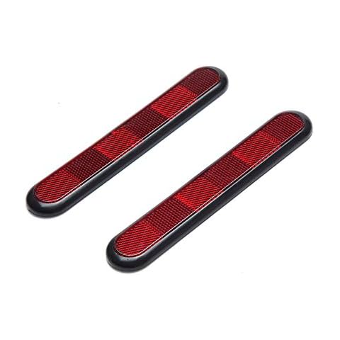 Door Edge Protector with Reflector, ihreesy 1 Pair Door Edge Protector Reflector Edge Guard Bumper Mouldings Strip Auto Trim Anti Collision Scratches Protection Bumper Cover