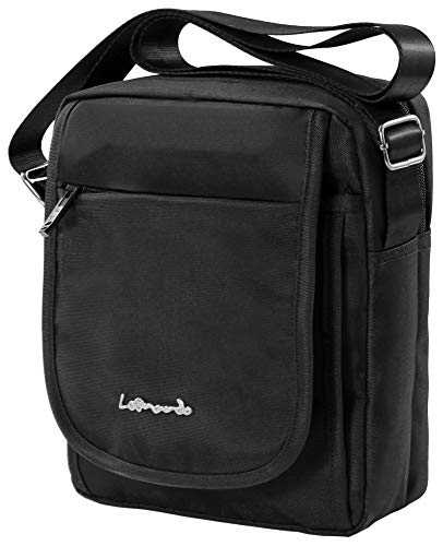 Borsello da uomo con tracolla, LEONARDO LEO50520 Borsa Messenger per iPad Mini e Tavoletta PC da 9,7...