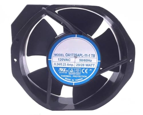 Cooling fan 120V 172mm 17238 for OA172SAPL-11-1TB 0.24/0.23A 29/28W 172x150x38mm Cooling fan