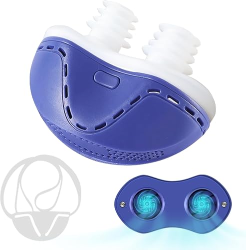 Anti Snoring Device - Mini SleepApnea Devices - Variable Anti Snoring Aid - Upgraded Stop Snoring Solution - Suitable for All Nose Shapes - Blue - Kd