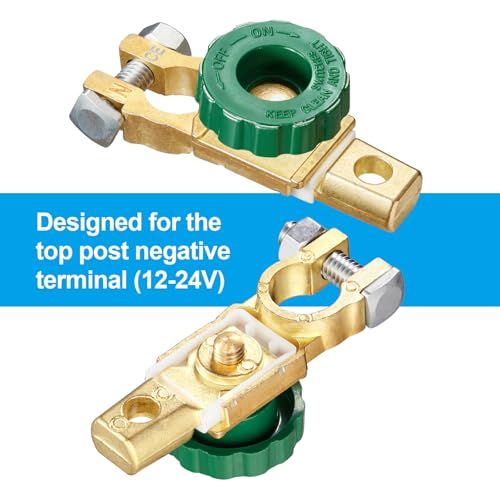 Spurtar 2 Piezas Desconectador de Bateria Cochede Batería 12V-24V 125A Cortacorrientes Interruptor Aislador Coche Camión Barco Vehículos - imagen 5