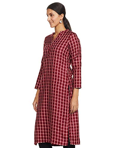 Image of Indigo by Clarks Women's Acrylic Straight Winter Kurta