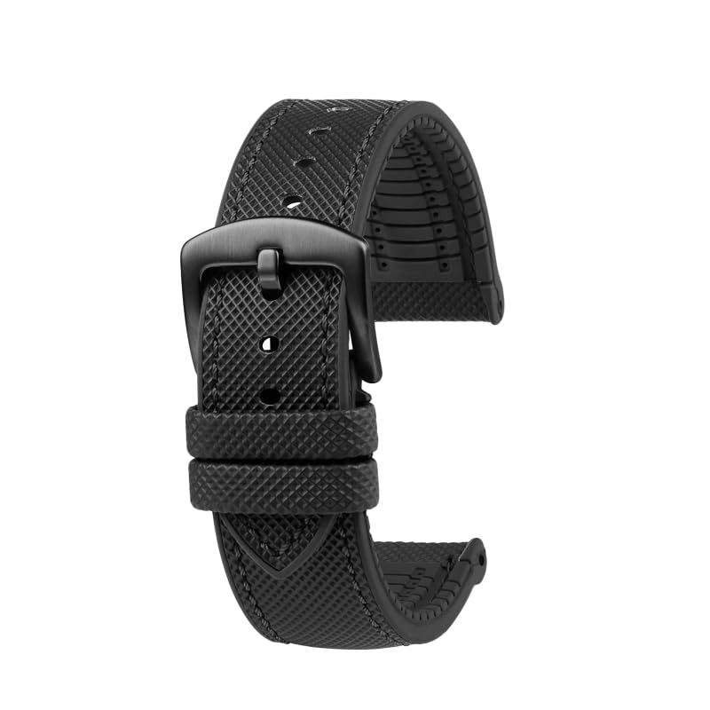 Bracelet en caoutchouc fluoré de haute qualité pour montre Blancpain Fifty Fathoms 5015