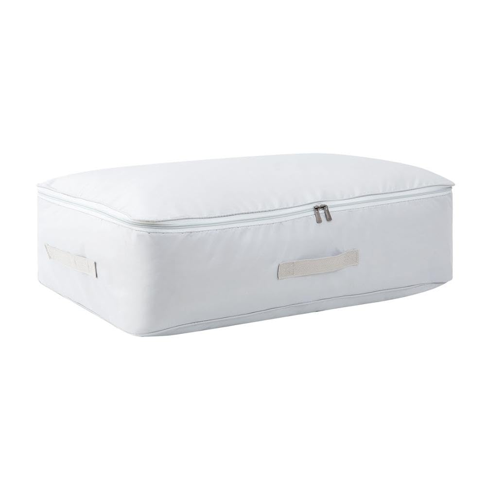 YWMEAC Large Packaging Storage Basket Travel Organizer, Closet Foldable Storage Bfor Clothes Quilt Blanket/Grey/60X45X30Cm