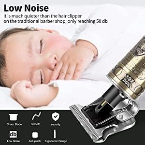 Image of Buddha Style Beard Trimmer For Men, Hair Trimmer For Men, Professional Rechargeable Cordless Electric Hair Clippers With 4 Guide Combs For Men