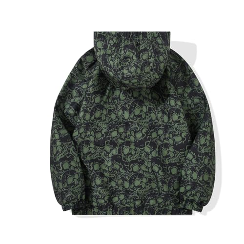 Image of SNOW DREAMS Boys Waterproof Rain Jacket Windbreaker Lightweight Coat Kids Raincoat Outerwear