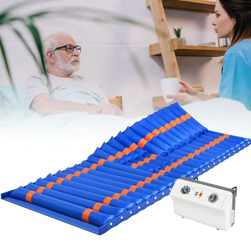 Colchón Antiescaras, Colchón De Presión De Aire Alterna Con Bomba, Colchón De Aire Inflable Para Cama, Colchón De Aire Médico Para Prevención De úlceras Por Presión Y úlceras,Turnleftandright