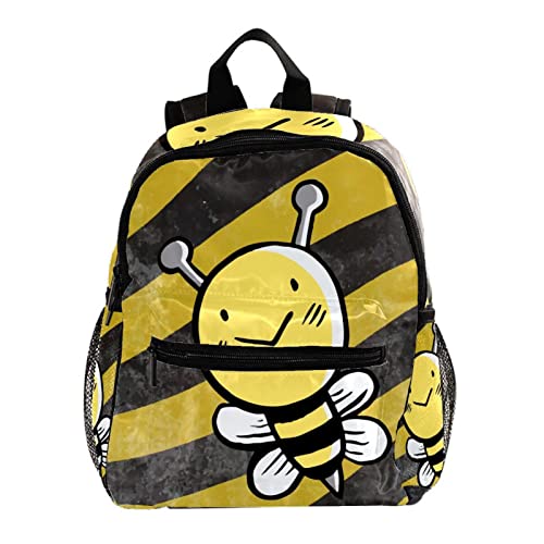Sac à dos tendance jaune avec bretelles ajustables pour étudiants de maternelle