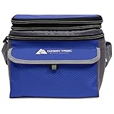 Ozark Trail Small 6 Can Cooler Bag Lunch Bag Insulated Tote Bag Soft Sided Thermal Bag for Men/Women/Work/Lunch/Fishing/Golf/Beach/Camp/Picnic, Blue