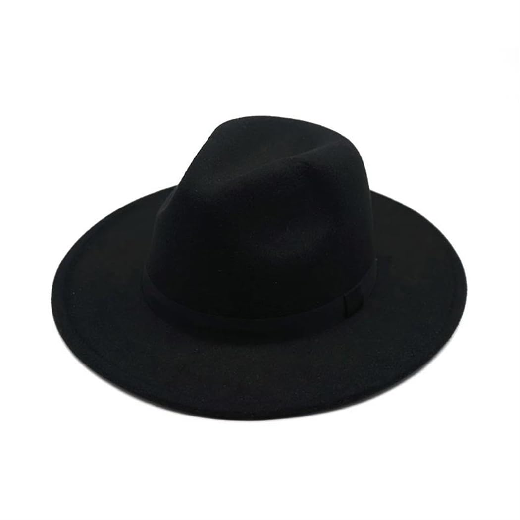 Cappello Fedora da donna in feltro a tesa larga cappello jazz chiesa padrino Sombrero Caps
