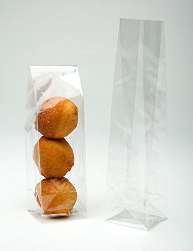 Packlinq Bolsas de fondo de bloque Super Clear 5.1x5.1x21cm (100 piezas) [FGCC11]