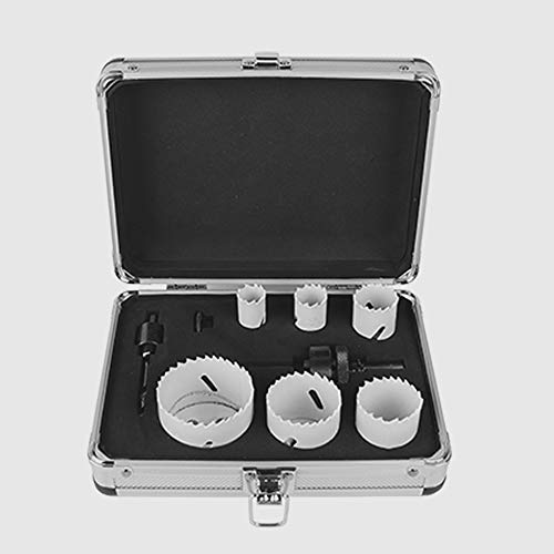 Set de sierras de corona Bi Metal con estuche aluminio miniatura 1