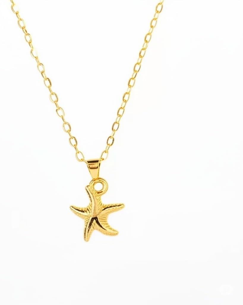 VIY Personal Card Starfish necklace, Ocean jewelry for women, Beach charm necklace, Beach gifts for women, Summer necklaces, Summer jewelry, Nautical gifts, Starfish pendant gold - Image 7