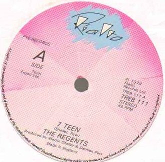 REGENTS - 7 TEEN - plain sleeve - 7 inch vinyl / 45