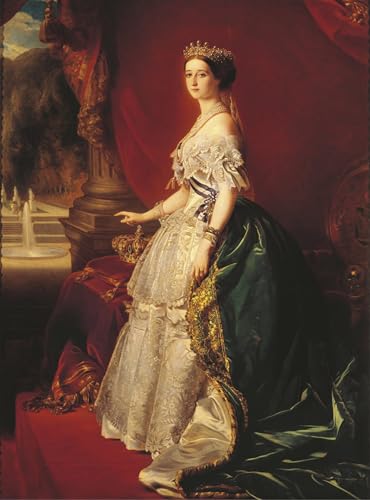 Tableaux sur toile l'Impératrice Eugénie Winterhalter moderne mur art chambre 60x90