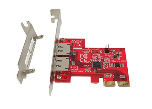 Ableconn PEX-SA130 2-Port eSATA III 6Gbps PCI Express x2 (Two Lanes) Host Adapter Card (ASMedia ASM1062 Controller) - Thumbnail 5