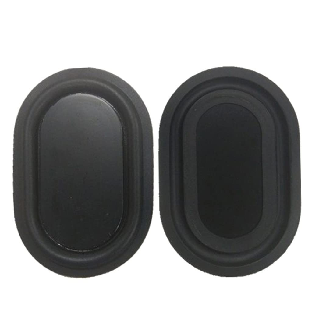 Carotoe A 2Pcs Oval Shape Bass Diaphragm Rubber Plate Passive Radiator Uxiliary Bass Plates 2040-6090