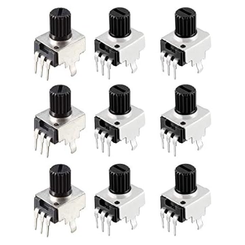 sourcing map Carbon Film Potentiometer Resistors Set Cover
