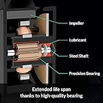 ARCTIC P12 (5 Pack) - PC Fans, 120mm Case Fan, Pressure-optimised, Quiet Motor, Computer, Fan Speed: 1800 RPM - Black - Image 4