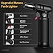 Sondiko Butane Torch Lighters with Fuel Gauge, Refillable Soldering Torch with Adjustable Flame for Welding, Resin Art, Industrial(Butane Gas Not Included)