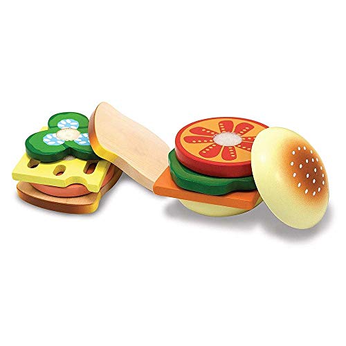 Melissa & Doug Ensemble de Préparation de Sandwichs – Jouet en Bois