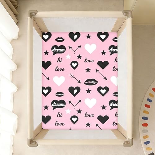 Drap bébé sans pli : parure de lit en coton extensible Love & Lip - 8