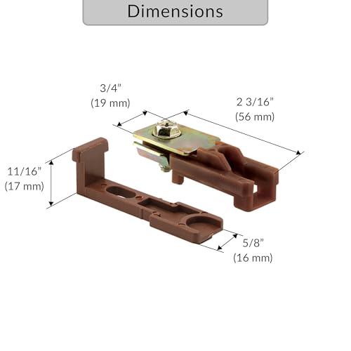 FHC N6710 Bi-Fold Door Top Pivot Bracket New Style (1 Set) miniatura 2