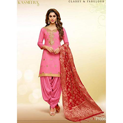Women's Wear Heavy Chaderi slik Punjabi Shalwar Kameez Patiyala Suits Indian Pakistani Fancy Dress2