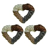 Cette décoration de nid d'oiseau rechargeable fabriquée à la main en forme de cœur offre aux colibris et aux petits oiseaux un espace de vie chaleureux avec des fibres de coton incluses et met en valeur votre décoration de jardin