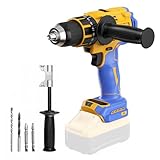 Cordless Hammer Drill Compatible with Dewalt 20V Max Battery(No Battery) Electric Drill with Brushless Motor, 1/2