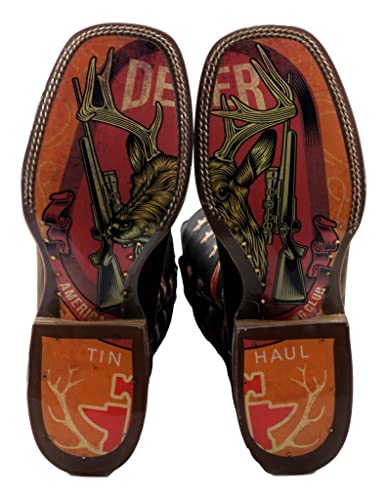 Tin Haul Men's Open Season Transparent Western Boot Broad Square Toe - 14-020-0077-0470 BR 11 D(M) US Brown3