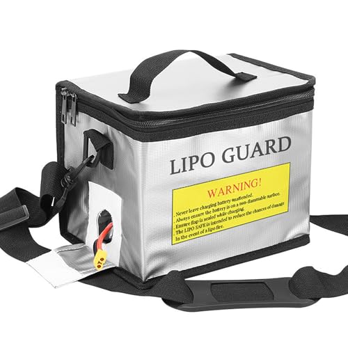 WPPQWP Lipo Bag Feuerfeste Explosionssichere Akku Tasche Feuerfest Lipotschutztaschefür Laden und Aufbewahren von Batterien(22x14 5x17cm) (Stil 2)