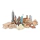 JTLB 17-teiliges Miniatur-Gebäude, Wahrzeichen der globalen Stadt, ägyptische Pyramiden-Modellbausatz, Weltstadt-Figuren, pädagogisches und dekoratives Spielzeug für Kinder und Sammler